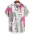 thumbnail image 3 of Camisas de solapa Harajuku con dibujos animados de moda Y2k para mujer, camisas con estampado 3D de manga corta con botones, ropa de calle de moda para mujer, camisa superior, 3 of 5
