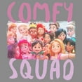thumbnail image 2 of Junior's Ralph Breaks the Internet Comfy Squad Selfie  Cowl Neck Sweatshirt Gray Heather 2X Large, 2 of 4