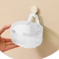 thumbnail image 5 of Plastic Wall Mount Organizer Large Capacity Hanging Organizer Basket Breathable Drainage Basket for Bathroom Kitchen Transparent, 5 of 5