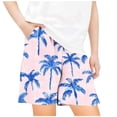 thumbnail image 1 of Odeerbi 5-14 Años Niños Niñas Pantalones Cortos de Estampado Tropical Hawaiano Pantalones de Baño En Seco Rápido Pantalones Cortos de Tabla de Playa, 1 of 4