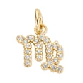 thumbnail image 2 of Mini Diamond Zodiac Horoscope Pendant Necklace In Solid Gold (16 Inches), 2 of 2