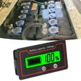 Battery Capacity Voltage Indicator Battery Meter Light Alarm LCD