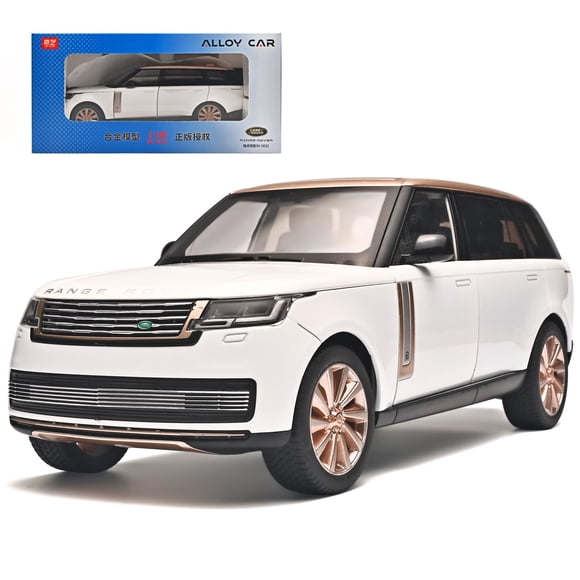RZAPE Car Toys for Boys 1/18 Diecast Cars Compatible with Land Rover Range Rover Model Car Kits Collection,Metal Off-Road SUV Toy Car with Light and