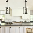thumbnail image 4 of LovingAHome 4-Light Black Square Pendant Lights DIY Rotatable Dining Room Lighting Kitchen Island, 4 of 11