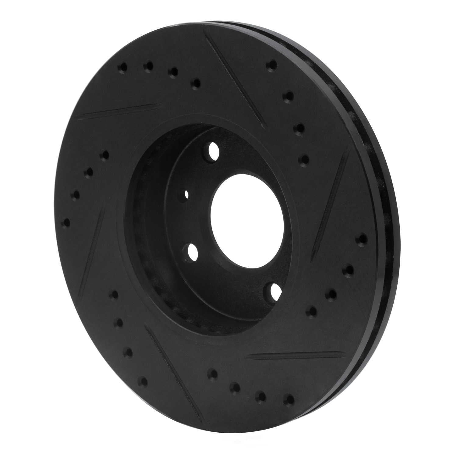 Dynamic Friction Company 633-67041L DFC Brake Rotor - Drilled And Slotted - Black