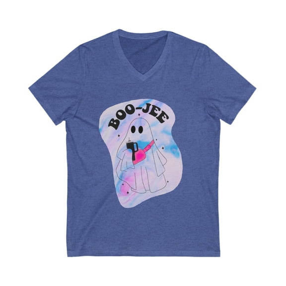 Tie Dye Boo-Jee Unisex Jersey Short Sleeve V-Neck Tee