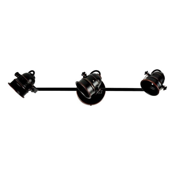 Riel 3 Luces Argos 52.5X12X18 Cm Negro