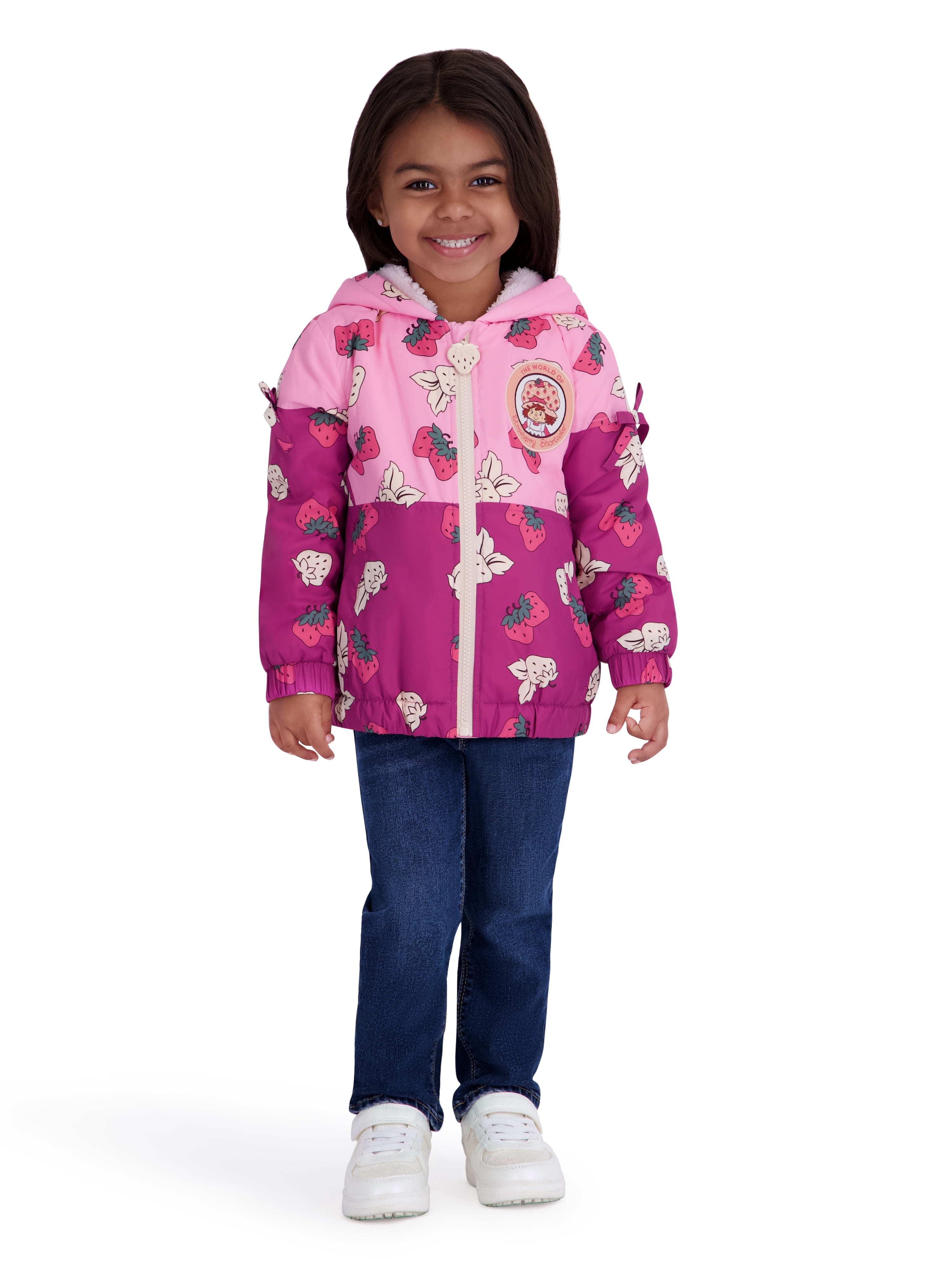 Strawberry Shortcake Toddler Girl Colorblock Jacket, Sizes 2T-5T
