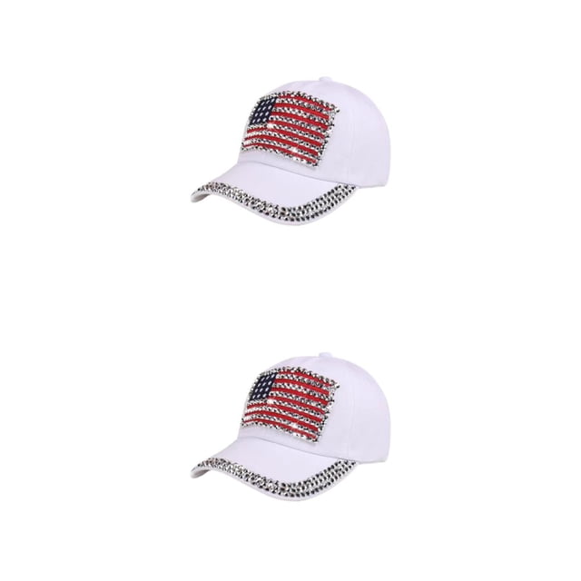 Guardoinrt Chapeau de Protection Solaire avec Sangle Réglable et Styles à la Mode Multi-Couleurs Blanc 2Set