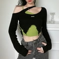 thumbnail image 1 of Jinsinto Crop Top pour Femmes, Y2k m, 1 of 5