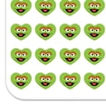 thumbnail image 2 of Sesame Street Oscar the Grouch Face Heart Shaped Planner Calendar Scrapbook Craft Stickers, 2 of 6