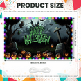 thumbnail image 2 of Spooky Design Halloween Banner Nighttime Theme Haunted House Jack O Lantern Ghost Decorations for Party Decor Outdoor Display Indoor Celebration, 2 of 9