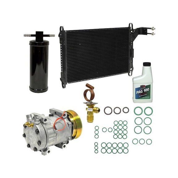 A/C Compressor Kit - Compatible with 1985 - 1992 Ford Mustang 5.0L V8 VIN E OHV 1986 1987 1988 1989 1990 1991