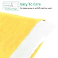 thumbnail image 3 of [Pillowcase]-Ultra Soft Microfiber Body Pillowcase, Cozy Machine Washable long Pillow Cover, Yellow, 1 Count, Pillow not included, 3 of 5