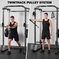 thumbnail image 2 of ALLVIATE Power Cage, 2000LBS Space Saving All-in-One Design, Cable Crossover and Dual Independent Pulley System, Heavy Duty Full Body Workout Cage with Complete Training Attachments for Home Gym, 2 of 8