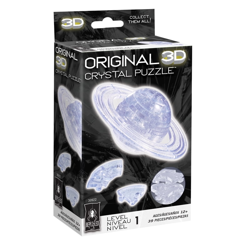 BePuzzled 3D Crystal Puzzle - Saturn - Fun Display Piece - Walmart.com