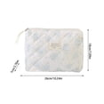 thumbnail image 2 of Bolsa de maquillaje floral, organizador de cosméticos de viaje, neceser para mujeres y niñas, 2 of 2