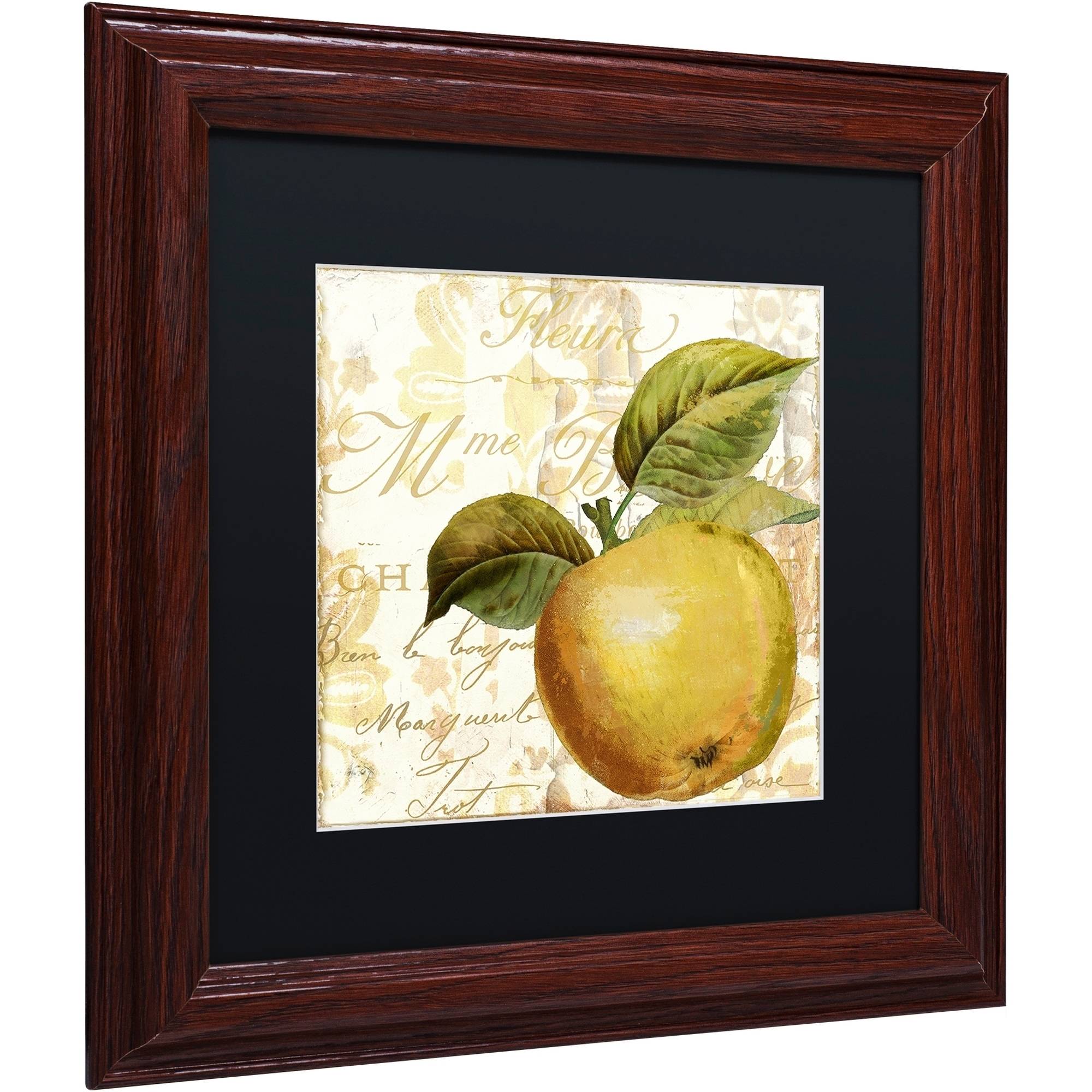 Trademark Fine Art "Cafe d?Or I" Canvas Art by Color Bakery Black Matte, Wood Frame