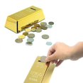 thumbnail image 1 of Piggy Banks Kids Counting Piggy Bank Faux Gold Brick Gold Bar Coin Bank Gold Piggy Bank Money Saving Box, 1 of 2
