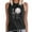 Style 1-Black, variant on Womens T Shirts Sleeveless Comfy Tops Women Tops Summer Grey M