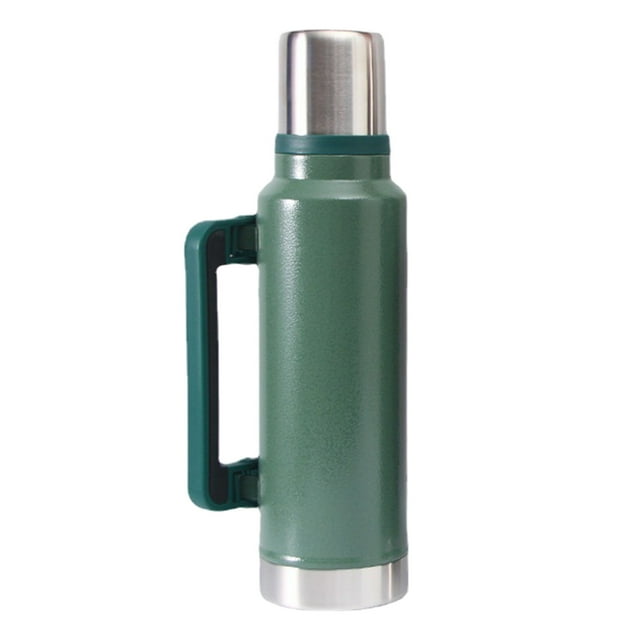 Boreal Craft Wide Mug Set 47.3oz /64.2oz(1.4L/1.9L) Functional Flask Hot & Cold Stainless Steel Wide Mouth Bottle Long Lasting Insulation For Camping