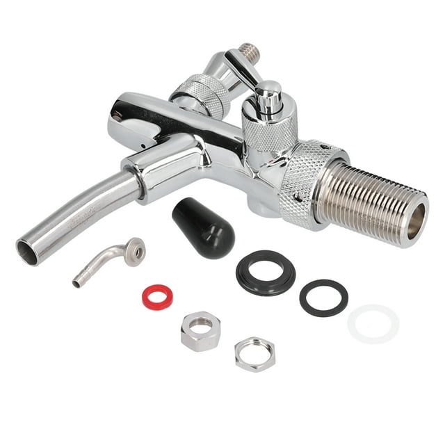 Wchiuoe Robinet de Bar en Fût Bar Supplies, Robinet de Bière en Laiton G5/8 Réglable en Acier Inoxydable