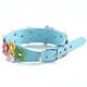 thumbnail image 3 of BRIGHTFUFU Moda flor decoración suave ajustable perro perro gato cachorro collar de seguridad - tamaño m (azul), 3 of 4