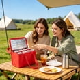 thumbnail image 7 of Insulated Lunch Bag,Reusable Lunch Box Container,Red Large Leakproof Thermal Snack Bag,Insulated Cooler Bag for Men Women Work Travel Picnic Outdoor, 7 of 7