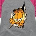 thumbnail image 3 of Garfield - Peeking Out - Toddler And Youth Girls Raglan Graphic T-Shirt, 3 of 4