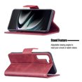 thumbnail image 2 of Wallet Case for Samsung S20 FE, Retro Solid Color Premium Leather Credit Card Holder Wallet RFID Blocking Case with Wrist Strap Stand Magnetic Flip Cover for Samsung Galaxy S20 FE, Red, 2 of 9