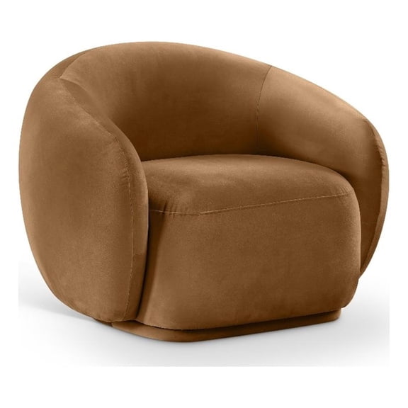 Meridian Furniture Emery Saddle Velvet Chair