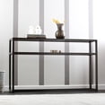 thumbnail image 3 of Southern Enterprises 50.25" Black and Clear Contemporary Console Table with Shelf, 3 of 5