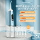 thumbnail image 4 of Diente inalámbrico Irrigador Rotativo Pantalla digital 350 ml Flosser de agua Portátil Dientes de viaje Herramienta de limpieza Lavado de boca Suministros Azul Monstrate CE001382-04B, 4 of 7