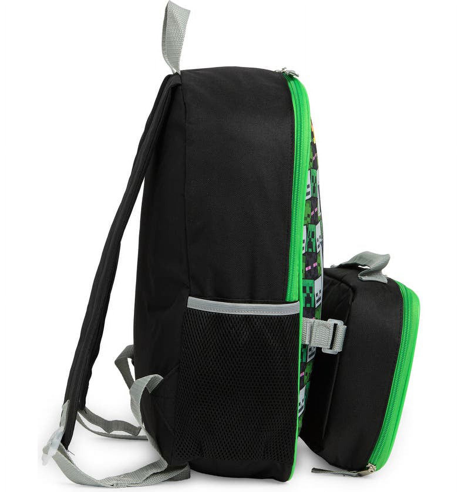 Minecraft Backpack  with Detachable Lunch Box