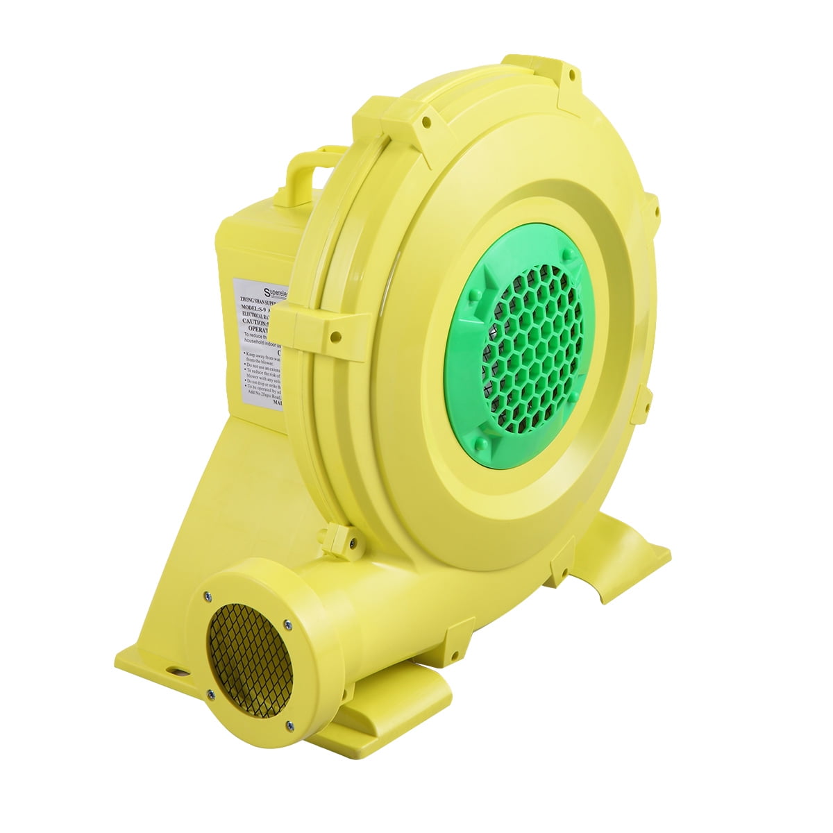 Hommoo 950W Air Blower Blower Pump Fan for Inflatable Bounce House, Pump Fan for Jumper, Water Slides, Bouncy Castle,Yellow