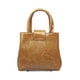 thumbnail image 2 of Bolso A ÁNGELOZANO Aurelia tipo Satchel Mostaza en Sintético Charol Grabado con Asa y Correa Desmontable, 2 of 6