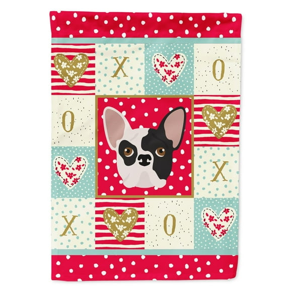 Carolines Treasures CK5200GF French Bulldog Love Flag Garden Size Small multicolor