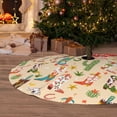 thumbnail image 6 of Yiaed Groovy American Western Footwear Print Christmas Tree Skirt , Tree SkirtsTree Mat for Christmas Winter Holiday Indoor Decorations-48", 6 of 7