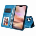 thumbnail image 4 of Funda tipo cartera GANGXUN para iPhone 16 , diseño girasol, cuero PU, soporte, cierre magnético, tarjetero, 4 of 5