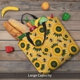 thumbnail image 6 of Disketp Bees and Sunflowers Canvas Tote Bag,Women Shoulder Bag Crossbody Handbag with Zipper Closure, 6 of 8