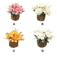 thumbnail image 3 of FNNMNNR Artificial Flowers Bonsai Fake Plant Potted Succulents Small Indoor Outdoor for Kitchen Shelf Bedroom Ornaments Pink, 3 of 7