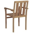 thumbnail image 5 of vidaXL 2/4/6/8x Solid Wood Teak Patio Chairs Garden Outdoor Furniture Seat, 5 of 7