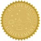 thumbnail image 1 of Sellos de certificado de lámina dorada con lámpara mágica, pegatinas autoadhesivas en relieve, 100 unidades, 1 of 7