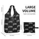 thumbnail image 4 of Bolsas de supermercado grandes reutilizables yangshaomei bolsas de la compra reciclables plegables lavables ligeras, 4 of 4
