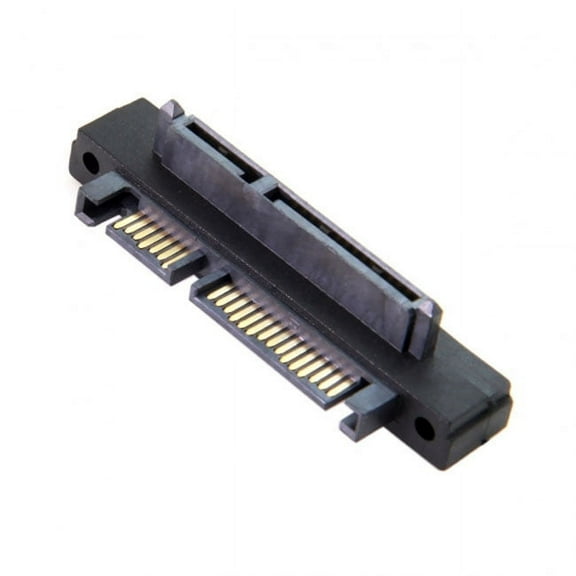 Xiwai Adapter 90 Degree Up Angled SATA 22Pin 7 15 Male to SATA 22Pin Female Extension Convertor Adapter