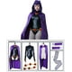 thumbnail image 4 of Disfraz de cosplay de mono negro con capa morada para mujer XL   ER, 4 of 5