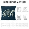 thumbnail image 5 of COMIO Ocean Decor Throw Pillow Covers Coastal Sea Turtle Pillow Cases 20x20 Nautical Beach Theme Pillow Cover for Living Room Outdoor Car Couch, 5 of 5