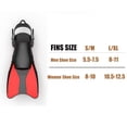 thumbnail image 5 of GKV Men & Women's Compact Travel Swim Fins – Lightweight Short Blade Snorkeling Fins with Adjustable Buckles, Adult Diving Flippers, 5 of 5
