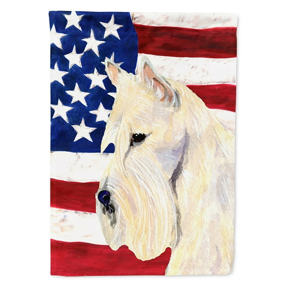 USA American Flag with Scottish Terrier Garden Flag