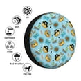 thumbnail image 4 of Salouo funny lion in pirate Print Spare Tire Cover 14-17 inch Spare Tire Protector Universal Tough Tire Wheel Cover for Trailer SUV and Truck-14 inch, 4 of 6